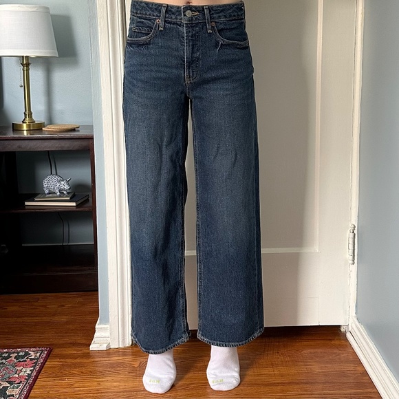 Extra High-Rise Sky-Hi Wide Leg Jeans Old Navy Petite US 2 - Picture 3 of 3